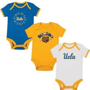 Rivalry Threads UCLA Baby Onesie 3-Pack in Blue, Gold, White